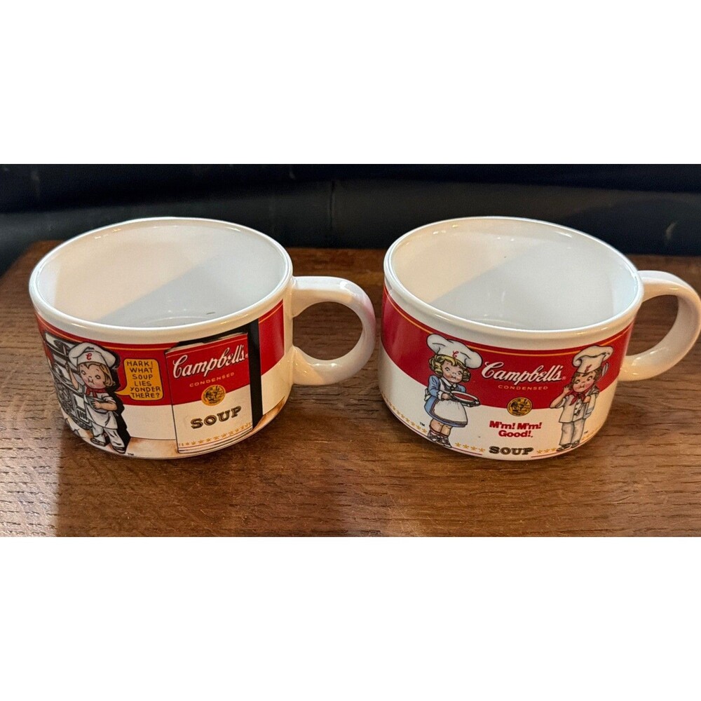 Campbells Soup Mugs (Set Of 2)